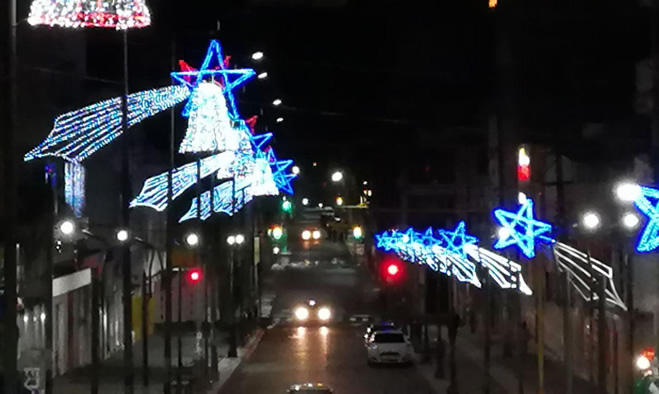 SEPAL encenció luces navidenas calle 17