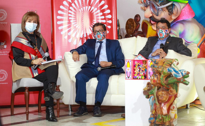 Acto publico participan Alcalde de Huamanga Perú, Alcalde de Pasto y Secretaria de Cultura