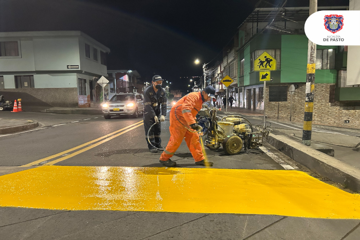 Secretaría de Tránsito y Transporte avanza con las labores de demarcación vial en distintos puntos de la ciudad