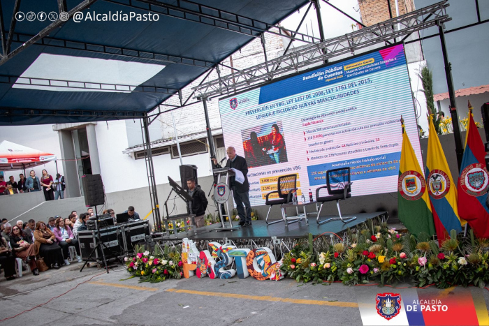 Alcalde Nicolás Toro durante la Rendición Pública de Cuentas de 2025