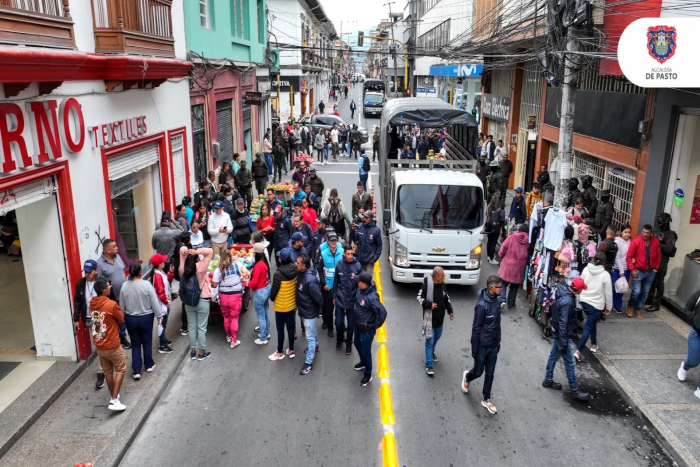 Por segundo día consecutivo, la Alcaldía de Pasto realizó un operativo para la recuperación del espacio público