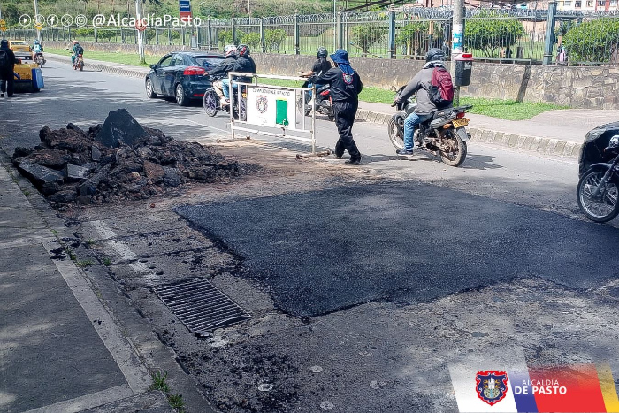 Secretaría de Infraestructura avanza con las obras de mejoramiento de la malla vial en el sector del Pedagógico