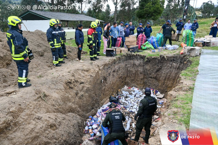 Alcaldía de Pasto acompañó la desnaturalización de 500 kilos de pólvora incautada durante lo corrido del año 