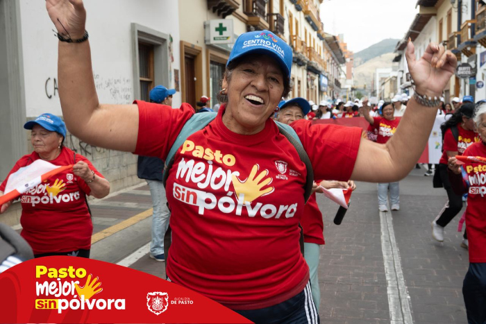 Pasto se unió para decirle NO a la pólvora con una masiva caminata inclusiva
