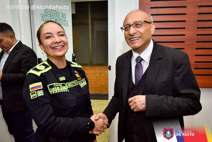 Pasto reconoció la labor del coronel Hernando Calderón Vega y dio la bienvenida a la nueva comandante de la Policía Metropolitana