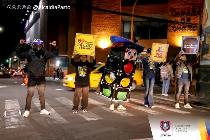 La Alcaldía de Pasto refuerza pedagogía de seguridad vial en distintos sectores de la ciudad