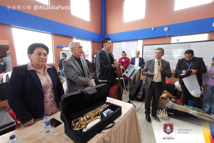 Más de 1.200 estudiantes fortalecen su talento musical con nueva dotación en Pasto