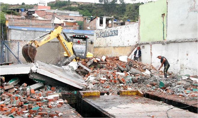 Demolición en Chapal - Pasto 2014