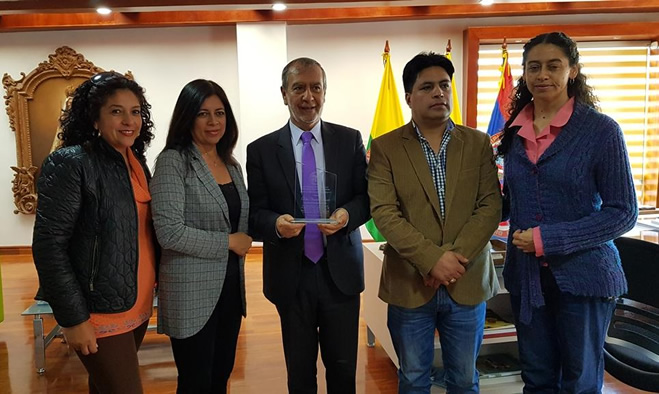 Comunidad Liceo de la Universidad de Nariño entregó reconocimiento a Alcalde de Pasto