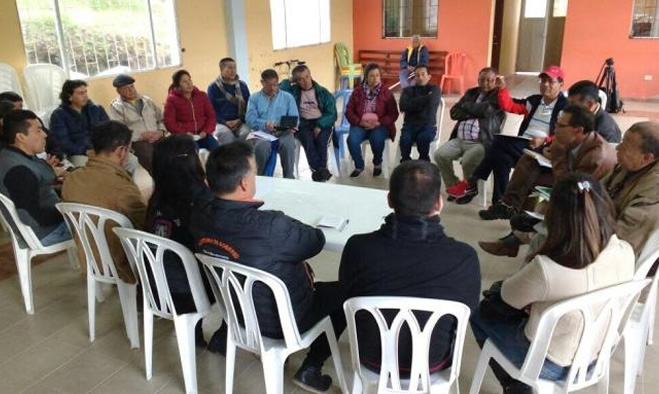 Mesa de percepción, convivencia y participación comunitaria en Mapachico