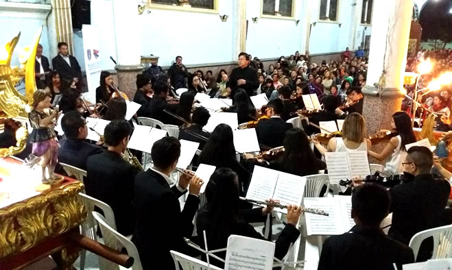 Orquesta Sinfónica Joven de Nariño en el Templo del Santo Sepulcro