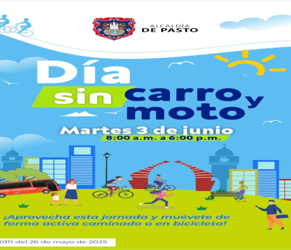 Alcaldía de Pasto decretó tres días Sin Carro y sin Moto durante el 2025