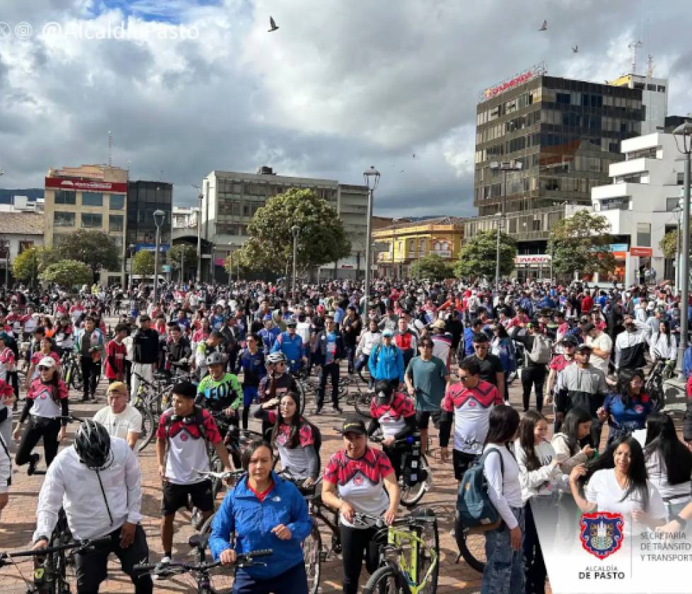 Éxito total en el ciclopaseo organizado durante el Día sin Carro y sin Moto