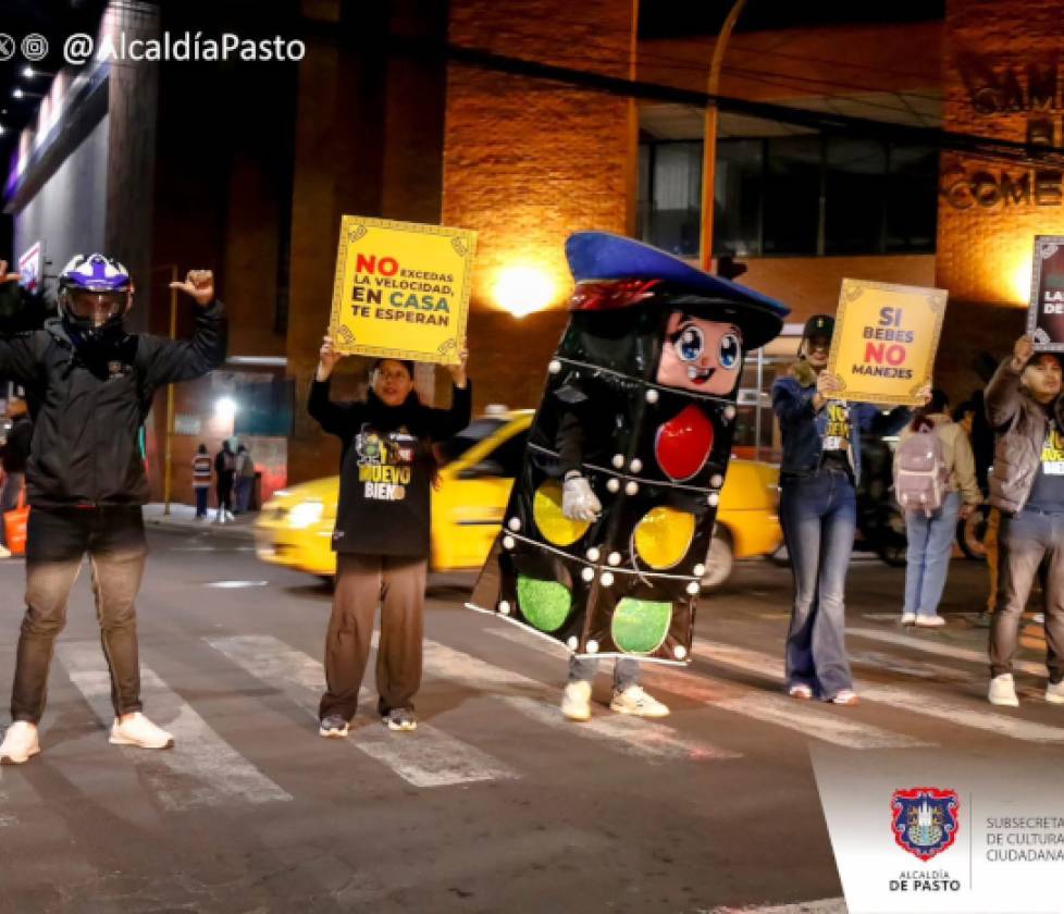 La Alcaldía de Pasto refuerza pedagogía de seguridad vial en distintos sectores de la ciudad