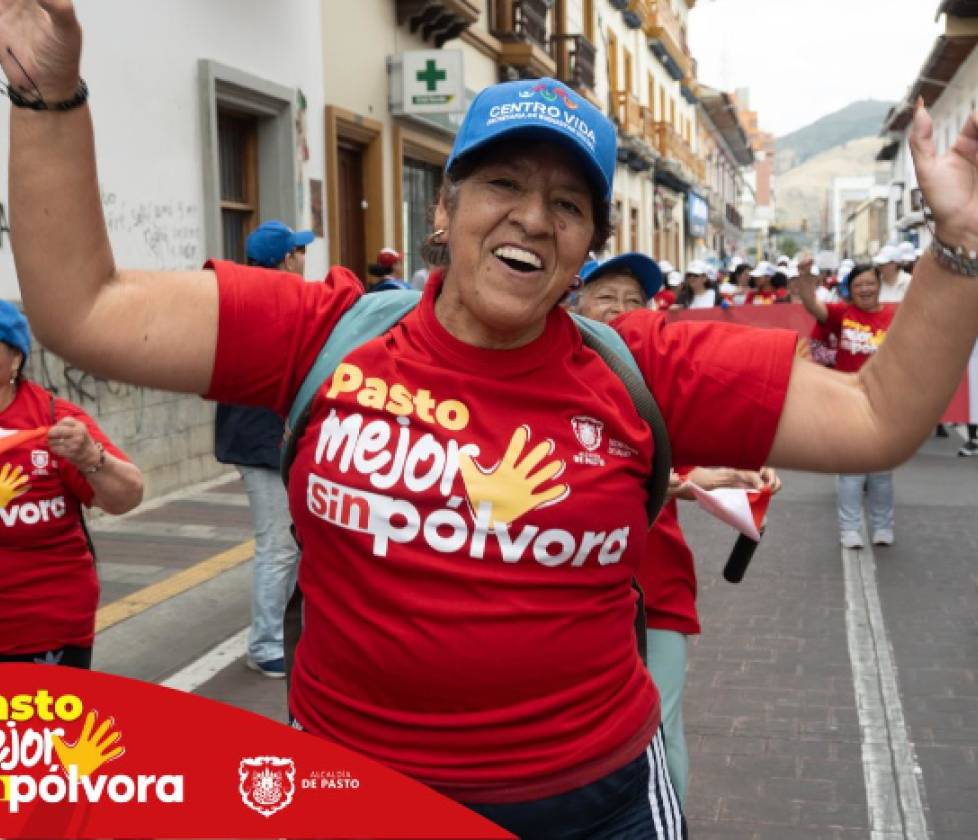 Pasto se unió para decirle NO a la pólvora con una masiva caminata inclusiva