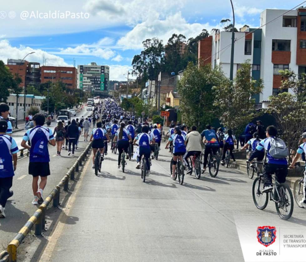 Cerca de 150.000 vehículos dejaron de circular durante el segundo Día sin Carro y sin Moto en Pasto